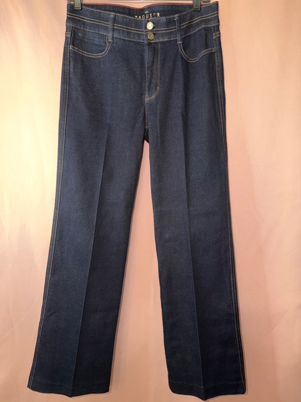 White House Black Market Dark Blue High-Rise Trouser Jeans LIKE NEW